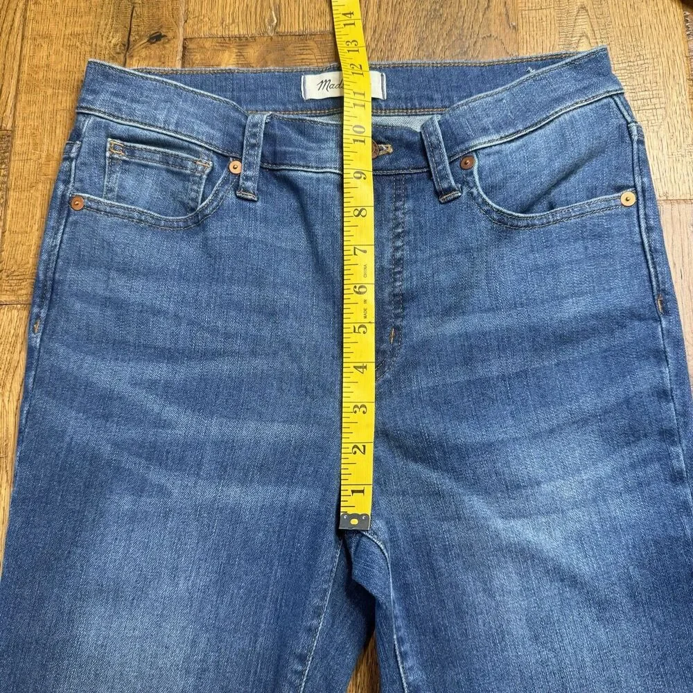 Madewell Womens Medium Wash 9'' Mid Rise Skinny Jeans Size 28 Inseam 29 - Picture 4 of 9